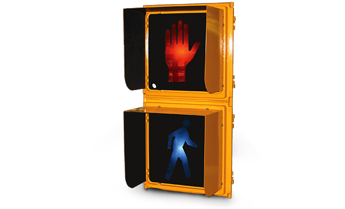 12 inch aluminum pedestrian signal