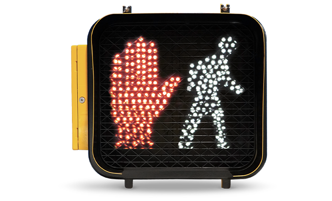 16 inch aluminum pedestrian signal